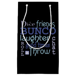 おもしろいのBuncoの地下鉄の芸術のタイポグラフィの青い紫色 スモールペーパーバッグ