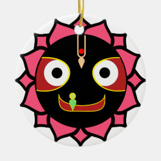 おもしろいのKrishnaのインドのモチーフ セラミックオーナメント