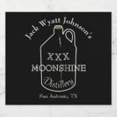 おもしろいのMoonshineラベル(ボトル) リキュールボトルラベル (シングルラベル)