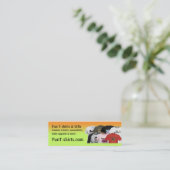 おもしろいのTシャツのプロフィールカード スキニー名刺 (スタンド正面)