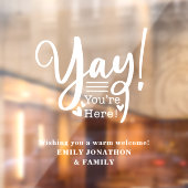 おもしろいはいいらっしゃいませ訪問者の名前 ウィンドウサイン (シート2)