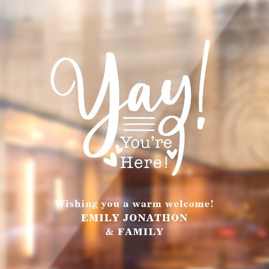 おもしろいはいいらっしゃいませ訪問者の名前 ウィンドウサイン (シート2)