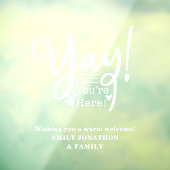 おもしろいはいいらっしゃいませ訪問者の名前 ウィンドウサイン (シート3)