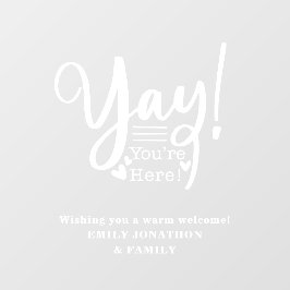 おもしろいはいいらっしゃいませ訪問者の名前 ウィンドウサイン