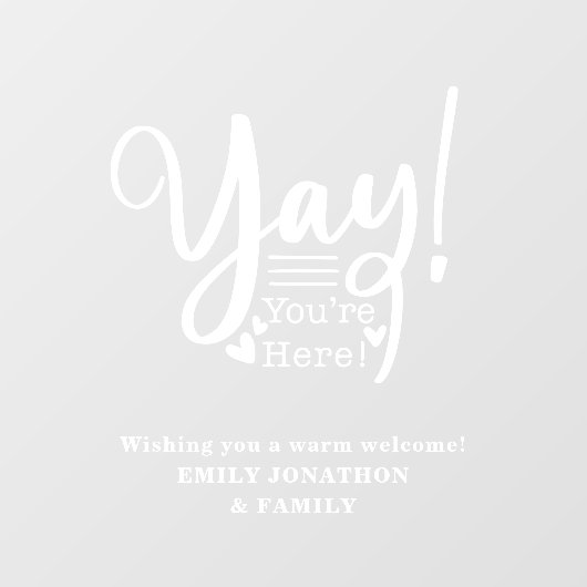 おもしろいはいいらっしゃいませ訪問者の名前 ウィンドウサイン (シート)