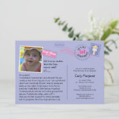 おもしろいはがき誕生日パーティーの招待 招待状 (スタンド正面)