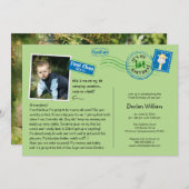 おもしろいはがき誕生日パーティーの招待 招待状 (正面/裏面)