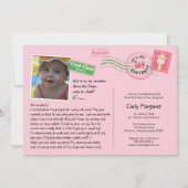 おもしろいはがき誕生日パーティーの招待 招待状 (正面)