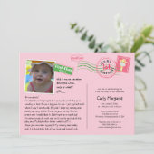 おもしろいはがき誕生日パーティーの招待 招待状 (スタンド正面)