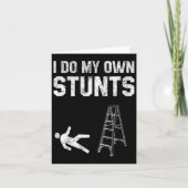 おもしろいはしご秋ギフト壊れた骨手が良く得る カード (正面)