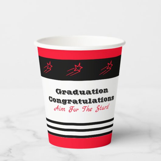 おもしろいはっきりしたとインスパイアの装飾 紙コップ (正面)