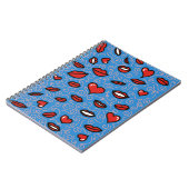 おもしろいはっきりしたと唇のパターン ノートブック (左側)