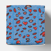 おもしろいはっきりしたと唇のパターン フェイバーボックス (上部)