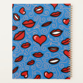 おもしろいはっきりしたと唇のパターン プランナー手帳 (裏面)