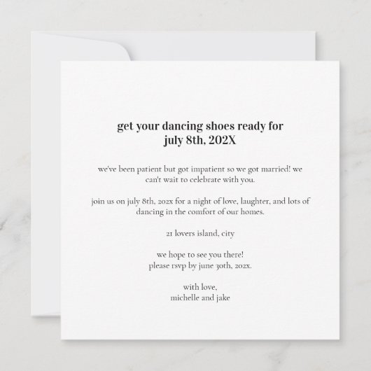 おもしろいはっきりしたと妻の驚きの結婚 (裏面)