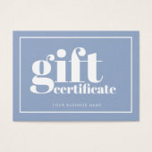 おもしろいはっきりしたタイポグラフィツートーンギフト券 (正面)