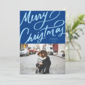 おもしろいはっきりしたハンドレターメリークリスマス シーズンカード (スタンド正面)