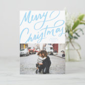 おもしろいはっきりしたハンドレターメリークリスマス シーズンカード (スタンド正面)