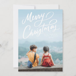 おもしろいはっきりしたハンドレターメリークリスマス シーズンカード