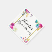 おもしろいはっきりしたブライトウォーターフローラシエレガントック スタンダードカクテルナプキン (角)