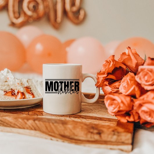 おもしろいはっきりしたマザーハスラー コーヒーマグカップ