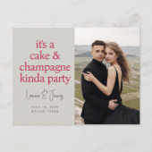 おもしろいはっきりしたマゼンタピ結婚ンク救のThe 案内ポストカード (正面)