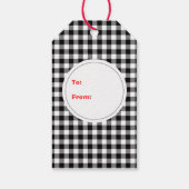 おもしろいはっきりした雪だるまメリークリスマス素朴カントリー ギフトタグ (裏面)