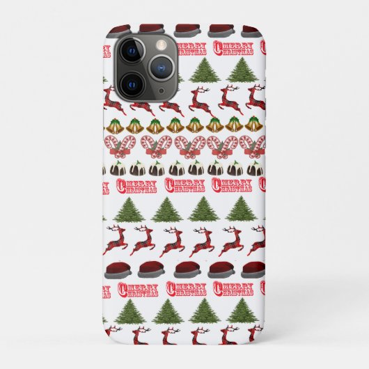 おもしろいはクリスマス・タイム・パターン Case-Mate iPhoneケース (裏)
