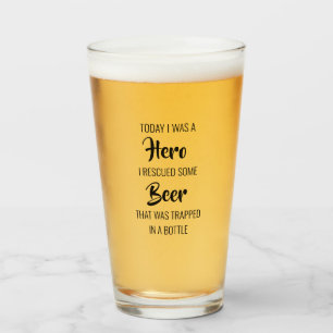 おもしろいはヒーロービール タンブラーグラス