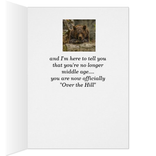 おもしろいは丘を越えて深刻なグリズリーベア (内側 (右))