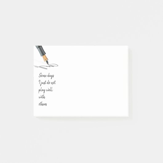 おもしろいは他遊の人と良くないデイユーモア ポストイット (正面)