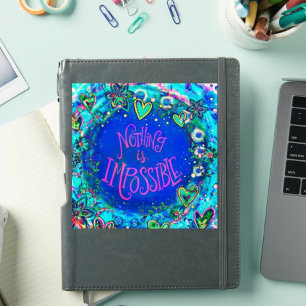 おもしろいは何も不可能なインスピレーションでやる気を起こさせるはない シール