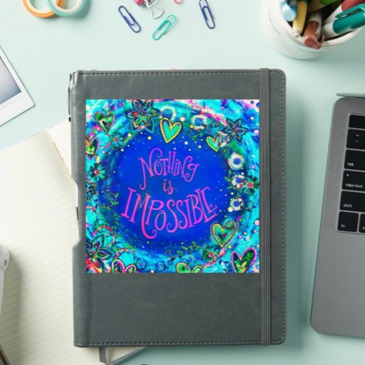 おもしろいは何も不可能なインスピレーションでやる気を起こさせるはない シール