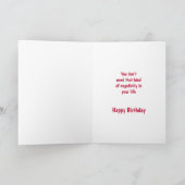 おもしろいは年齢に合わない誕生日犬のユーモア カード (内部)