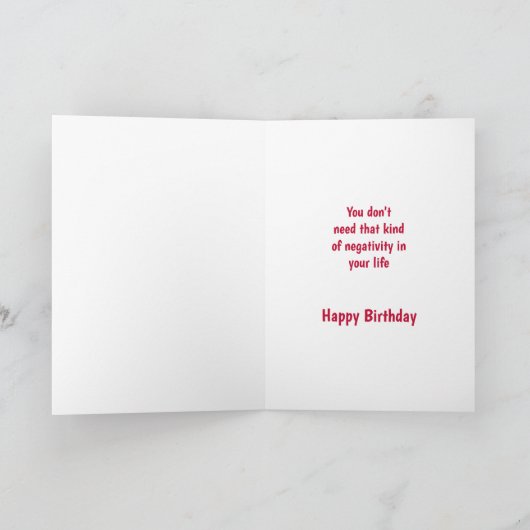 おもしろいは年齢に合わない誕生日犬のユーモア カード (内部)