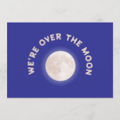 おもしろいは月の赤ん坊のシャワーの上にある男女兼用 アドバイスカード (裏面)