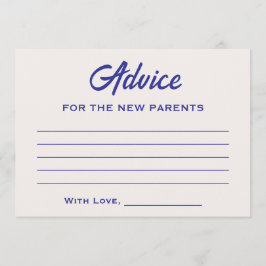 おもしろいは月の赤ん坊のシャワーの上にある男女兼用 アドバイスカード