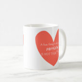 おもしろいは朝話しかけない コーヒーマグカップ (正面右)