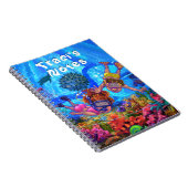 おもしろいは海底帳パーソナライズされた帳 ノートブック (右側)