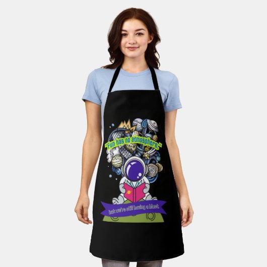 おもしろいは無毒である エプロン (着用した状態)