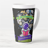 おもしろいは無毒である カフェラテマグ (右アングル)