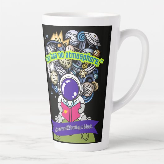 おもしろいは無毒である カフェラテマグ (右)