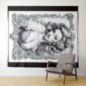 おもしろいは私のミドルネームAIコンセプトアートby Xzendor7 タペストリー (インサイチュ(横))