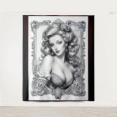 おもしろいは私のミドルネームAIコンセプトアートby Xzendor7 タペストリー (正面)