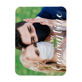 おもしろいは私の検疫2021写真とバレンタイン マグネット