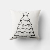 おもしろいは私をクリスマスツリー悪賢い着色します クッション (裏面)