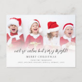 おもしろいは穏やかではないが、非常に明るいスクリプト写真 シーズンポストカード (正面)