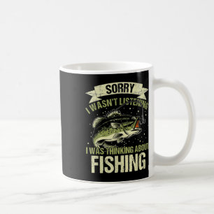 おもしろいは聞魚釣りだ考えった コーヒーマグカップ