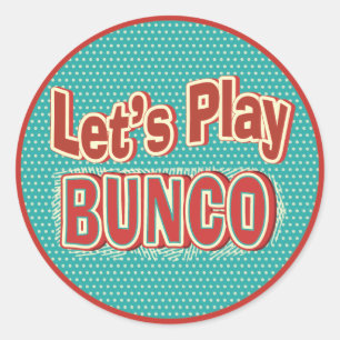 おもしろいはBuncoのステッカーを遊ぼう ラウンドシール