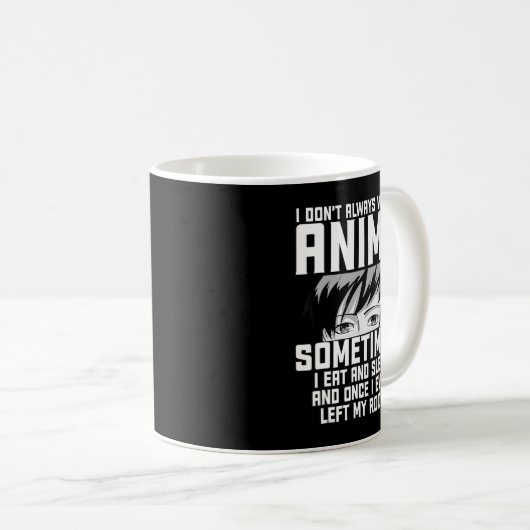 おもしろいはTeeのアニメのギフトを見ているわけではない コーヒーマグカップ (正面右)